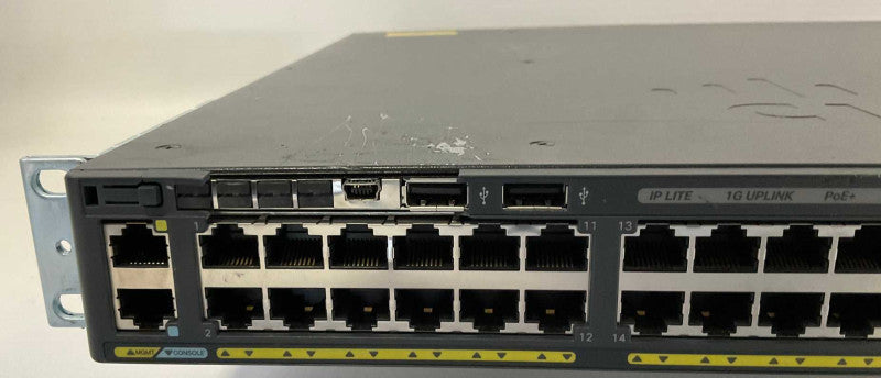WS-C2960XR-48FPS-I V03 48 port Gigabit POE+ 740W Network Switch -