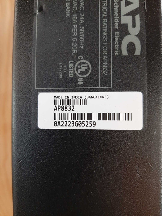 APC AP8832 Rack PDU 2G, Metered, ZeroU, 30A, 100-120V, L5-30P (24) 5-20R READ Q$