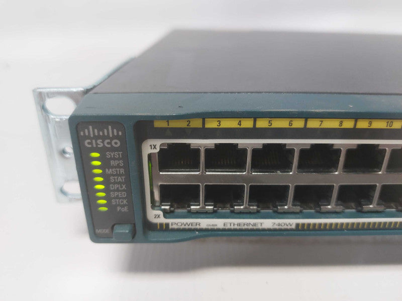 Cisco WS-C2960S-48FPS-L Catalyst 2960-S 48-Port PoE+ Network Switch