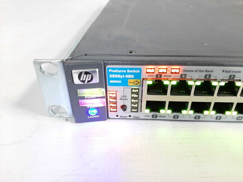 HP Procurve 3500yl-48G PoE Switch J8693A READ $