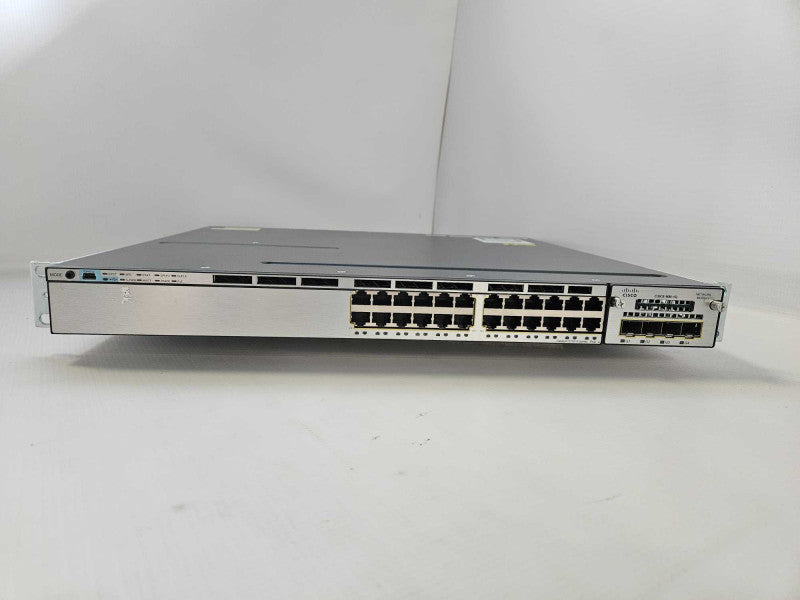 WS-C3750X-24P-S V06 Cisco Catalyst 3750X PoE+ 24 Port Gigabit Ethernet Switch )