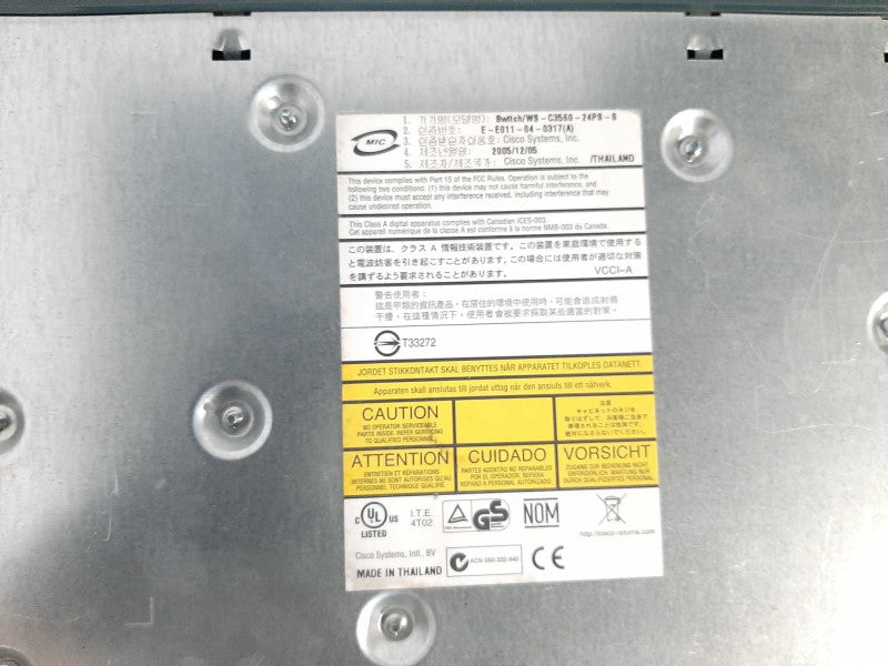Cisco WS-C3560-24PS-S 24 Port PoE Catalyst 3560 Switch $