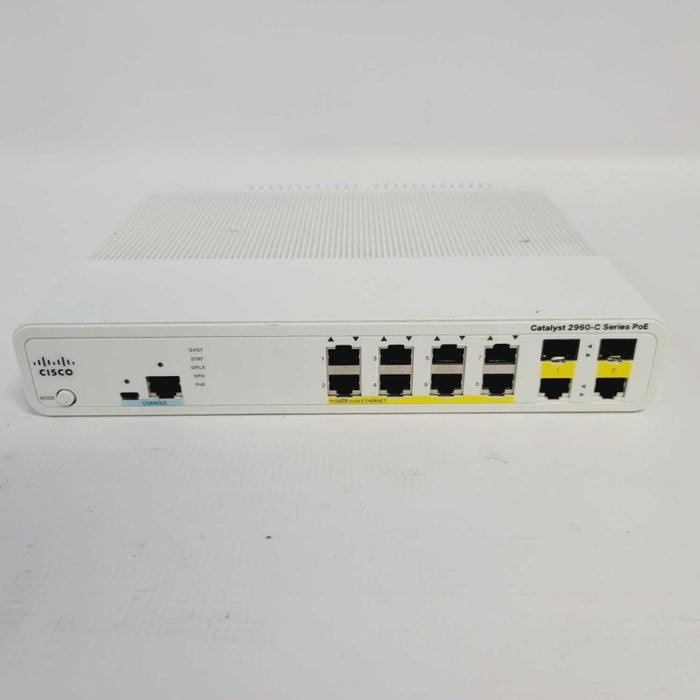 Cisco WS-C2960C-8PC-L 2960-C 8 Port PoE Gigabit Ethernet Switch =