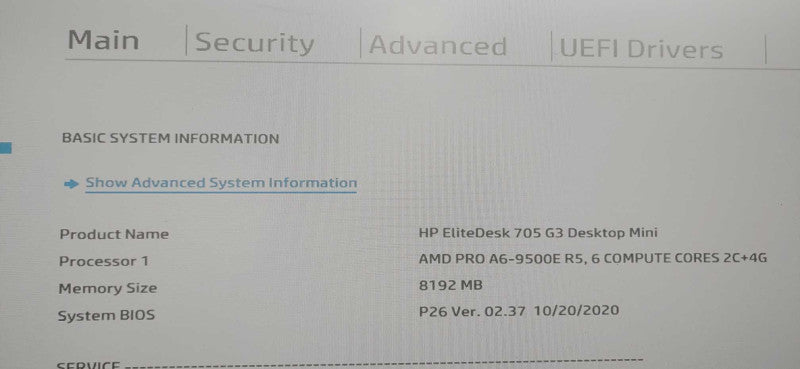 HP EliteDesk 705 G3 A6-9500E 8GB DDR4 RAM NO HDD READ DESCRIPTION@