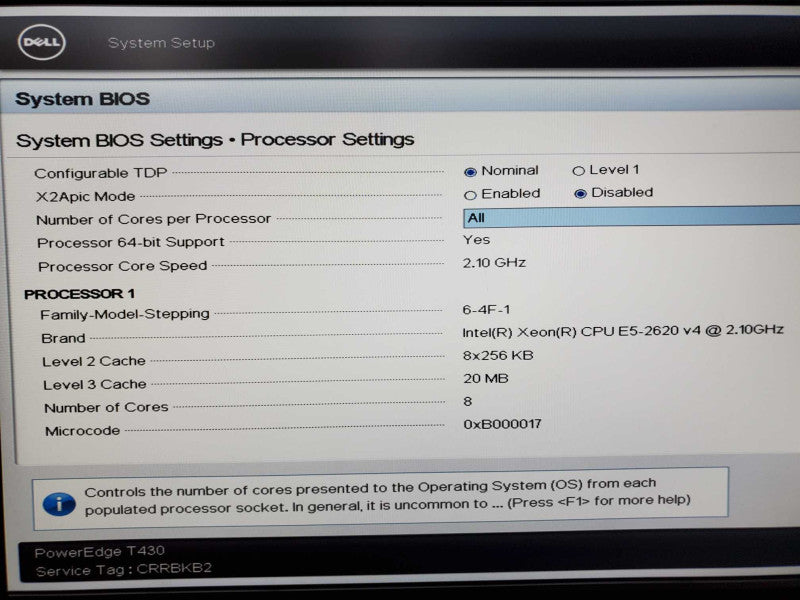 Dell PowerEdge T430 Xeon E5-2620(v4) @ 2.1GHz 16GB DDR4 8x 3.5\\" No HDD H330 (