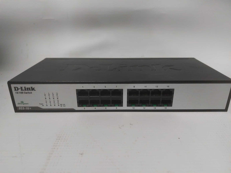 D-Link DSS-16+ 16-Port 10/100 Unmanaged Ethernet Desktop Switch Q