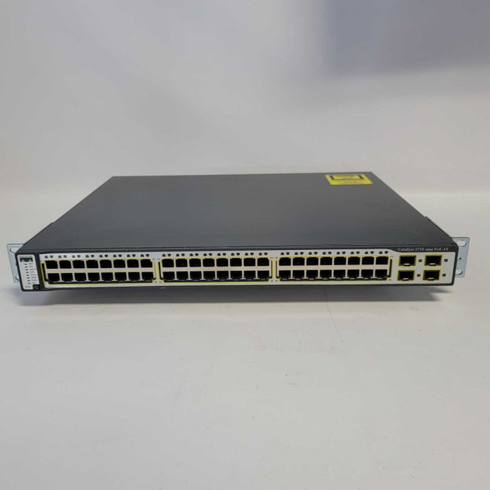 Cisco WS-C3750-48PS-S 48-Port PoE Ethernet Switch =