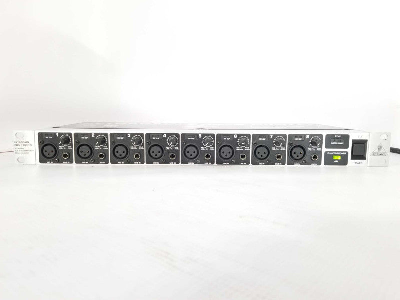 BEHRINGER ADA8000 Ultragain Pro-8 Digital 8 Channel Mic Pre A/D D/A Converter _