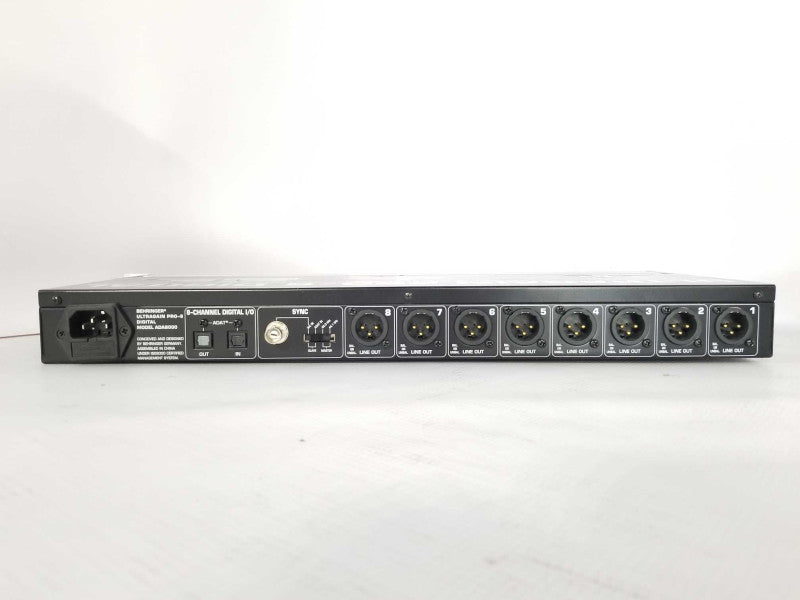 BEHRINGER ADA8000 Ultragain Pro-8 Digital 8 Channel Mic Pre A/D D/A Converter _