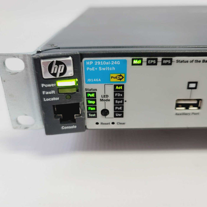 HP ProCurve J9146A 2910al-24G PoE+ External Managed Switch =
