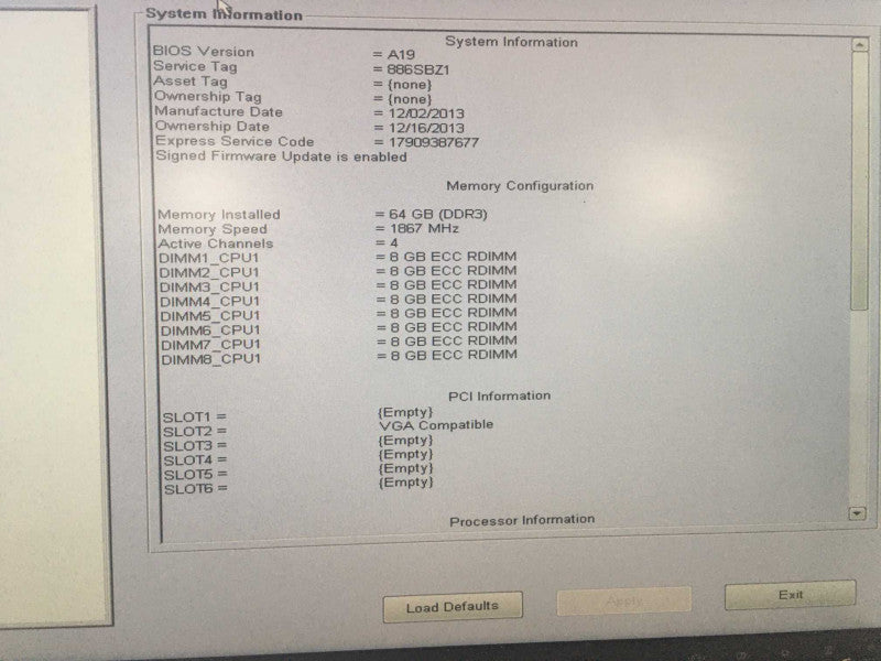 Dell T3610 CPU E5-1650 v2 3,5 GHz,  64GB DDR3, GPU Nvidia K600 1GB, No HDD