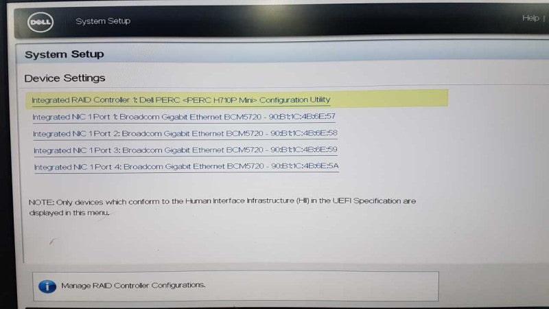 Dell Poweredge R620 2x Xeon E5-2650 @ 2.00ghz / 16gb ram / H710p Mini raid #