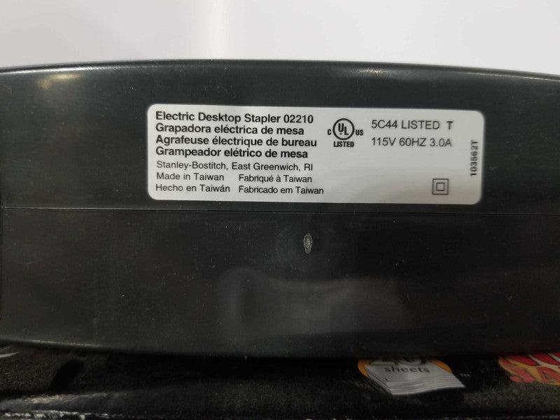 Desktop Electric Stapler Stanley Bostitch 02210 Impulse Drive 20 Shts Q_