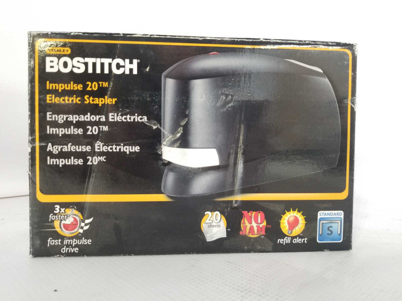 Desktop Electric Stapler Stanley Bostitch 02210 Impulse Drive 20 Shts Q_