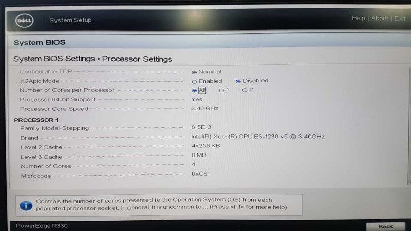Dell Poweredge R330 Xeon E3-1230 V5 @ 3.40ghz / H330 raid ctrl - READ #