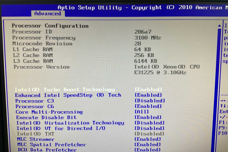 EMC SKBFP Intel Xeon E31225 @3.1GHz 8GB RAM  -