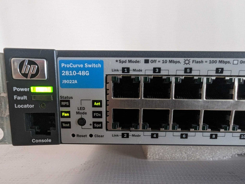 HP ProCurve 2810-48G (J9022A) 48-port Gigabit Switch w/ Brackets Q$