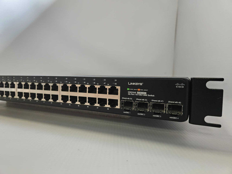 Cisco Linksys SRW2048 | 48 Port 10/100/1000 Gigabit Switch )