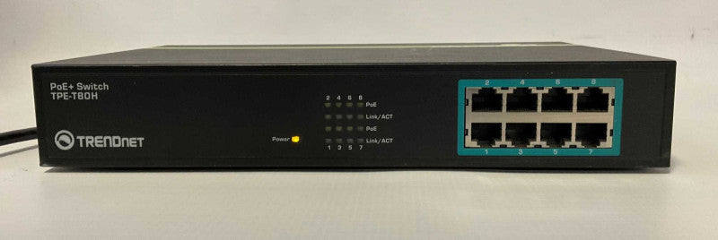 Greennet TPE-T80H 8 port 10/100 POE+ Network Switch  -