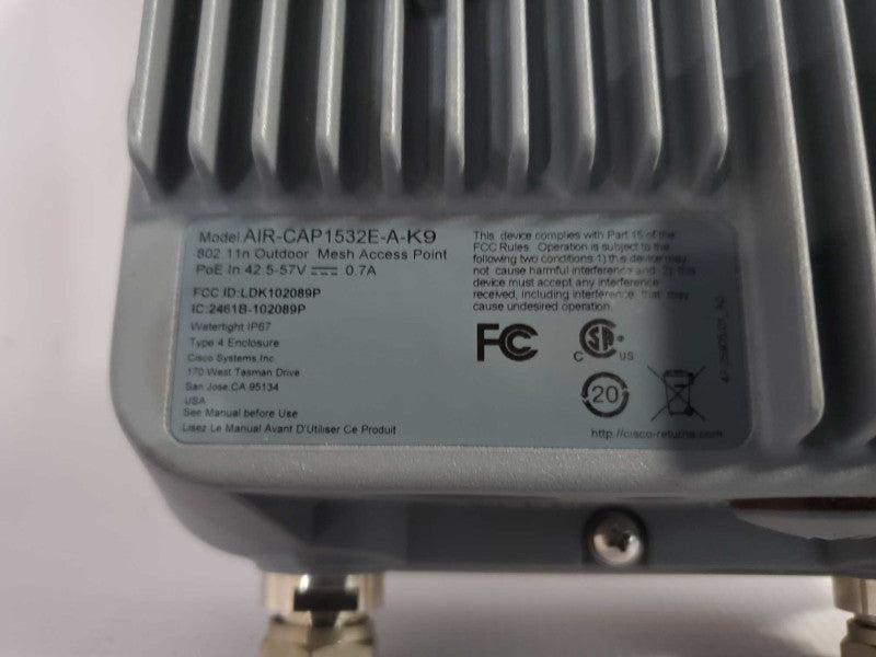 Cisco AIR-CAP1532E-A-K9 Outdoor Mesh Access Point Q(