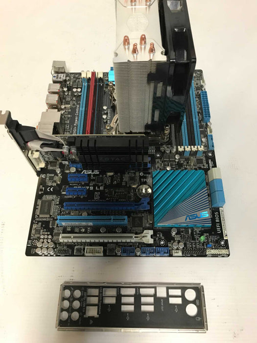 Cpu i7-4930K @ 3.40 GHZ, Asus Motherboard, 8gb ddr3, Zotac GT710 2GB combo