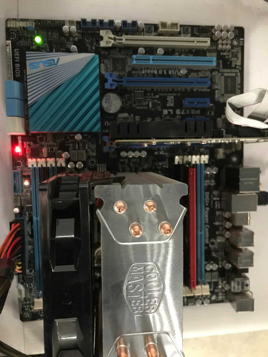 Cpu i7-4930K @ 3.40 GHZ, Asus Motherboard, 8gb ddr3, Zotac GT710 2GB combo