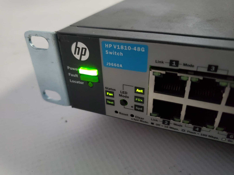 HP J9660A V1810-48G 48 Port Gigabit Network Switch with Rack Mount Ears Q(