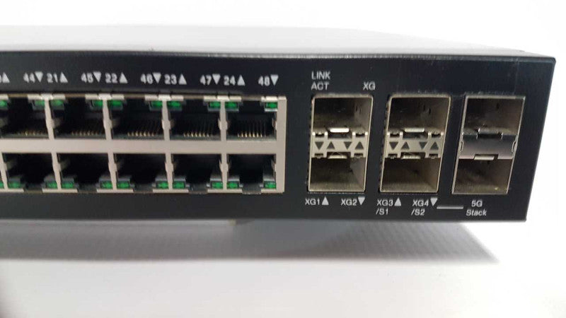 Cisco SG500X-48 48x port gigabit / 4x 10GbE managed Switch fact reset no ears #