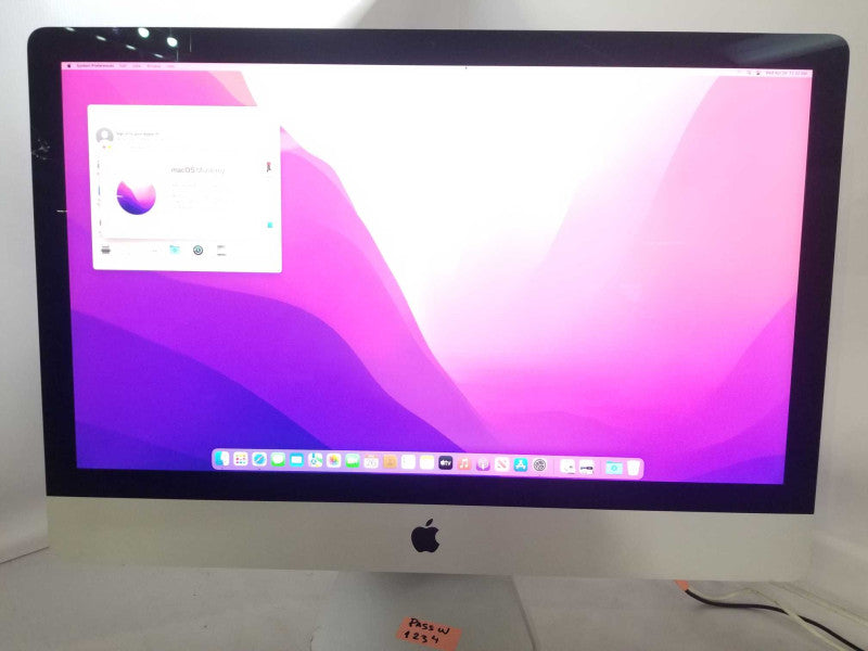 iMac 27\\" L.2015 A1419, i7-6700K 4GHz QC/16GB, R9 M395x 4GB, 2TB HDD _
