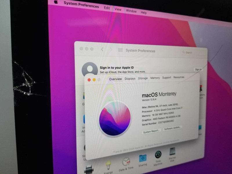 iMac 27\\" L.2015 A1419, i7-6700K 4GHz QC/16GB, R9 M395x 4GB, 2TB HDD _