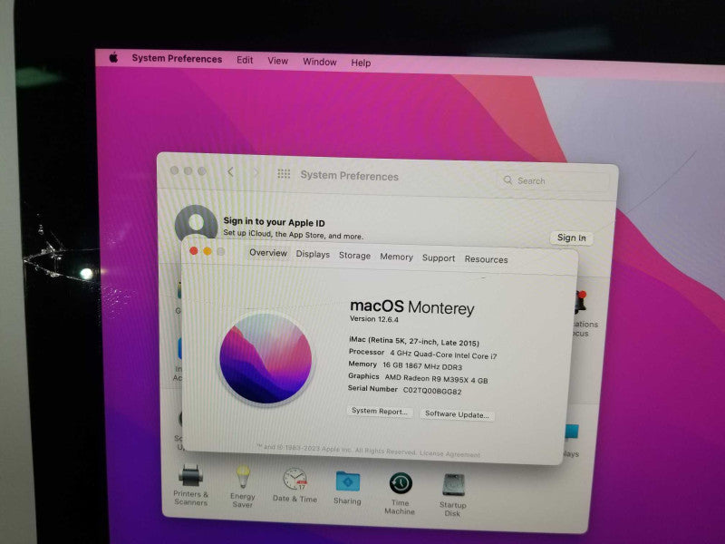 iMac 27\\" L.2015 A1419, i7-6700K 4GHz QC/16GB, R9 M395x 4GB, 2TB HDD _