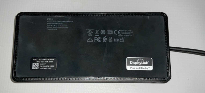 DELL Universal USB-C/USB-A Docking Station Model D6000 Q-