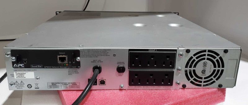 APC Smart-UPS 1500VA 1000W LCD RM 2U 120V SMT1500RM2U- Need new Battery &