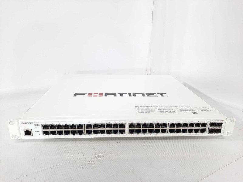 Fortinet FortiSwitch FS-248E-FPOE 48-Port Full POE Switch, Read _