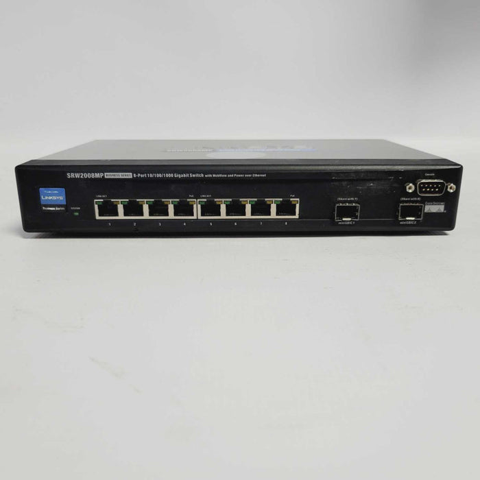 Linksys by Cisco SRW2008MP 8-Port Gigabit Switch - WebView/Max PoE Q=