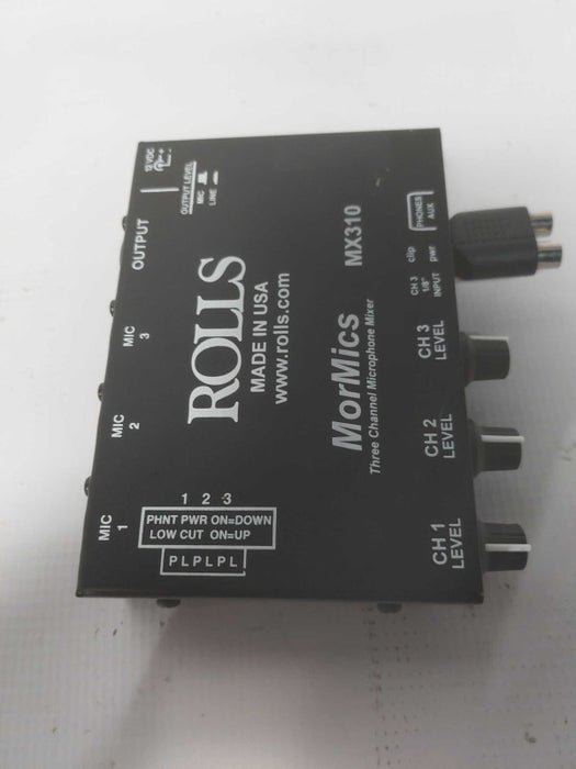 Rolls MX310 Mormics Three Channel Microphone Mixer