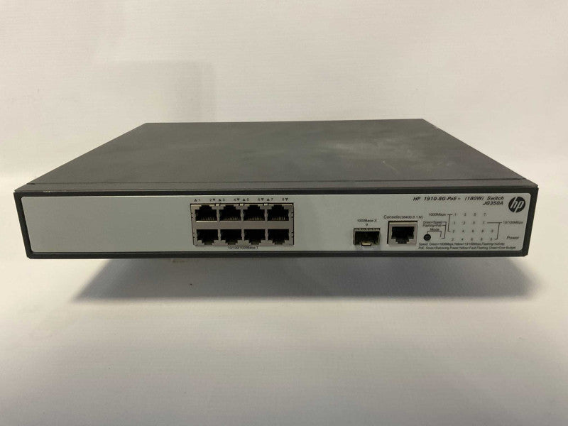 HP 1910-8G-POE+ 180W SWITCH JG350A  -