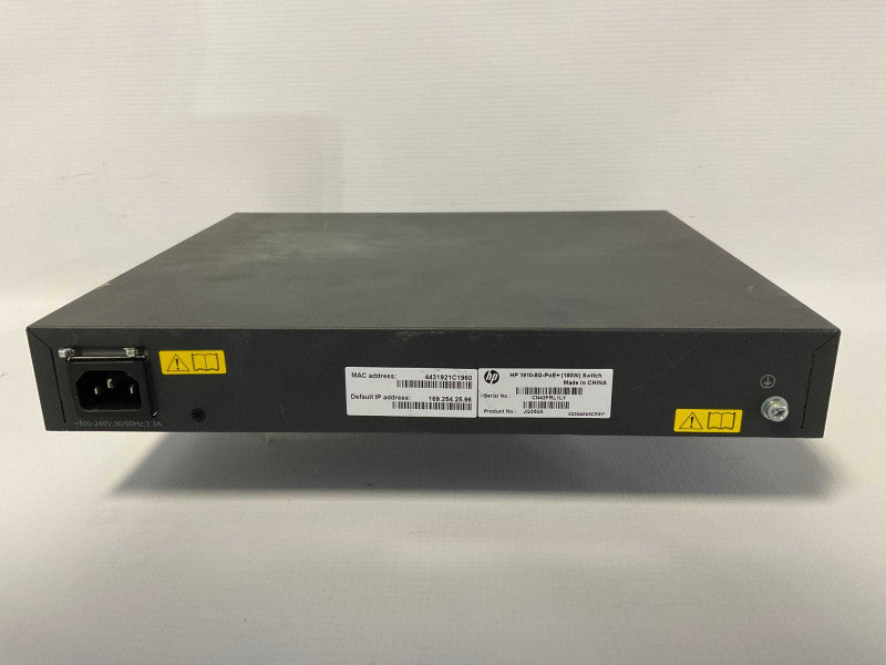HP 1910-8G-POE+ 180W SWITCH JG350A  -