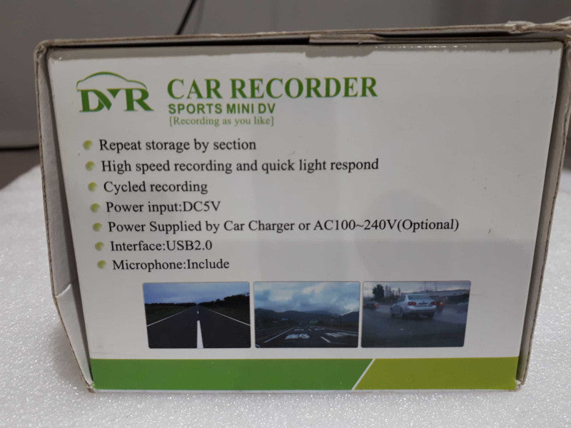 DVR Car Recorder Dash Camera in box Q&