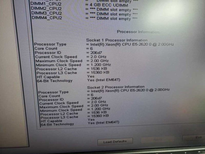 Dell Precision T5600 2x Xeon E5-2620 @ 2.0GHz 8GB RAM #