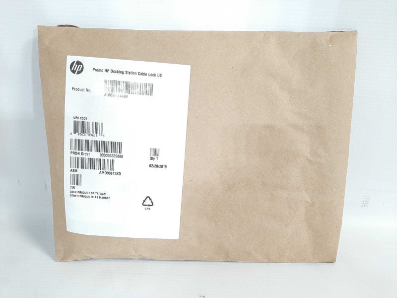 Hp Business Docking Station Cable Lock (au656ut#aba) Brand New Q$