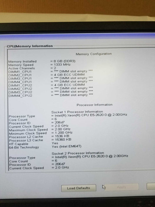 Dell Precision T5600 2x Xeon E5-2620 0 @2.0GHz 8GB RAM Q_