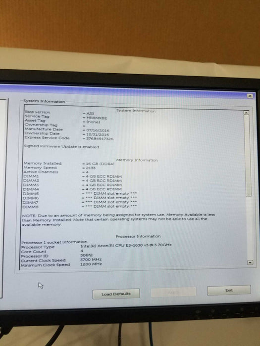 Dell Precision T5810 Xeon E5-1630 V3 @ 3.70ghz, 16GB RAM, Quadro M2000 GPU _