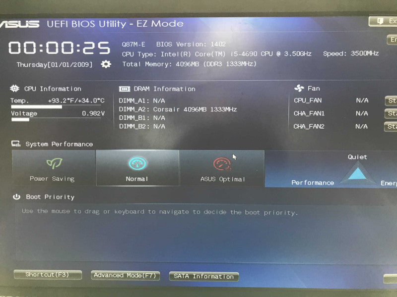 Asus Q87M-E Motherboard LGA 1150 DDR3 Intel Q87 HDMI DVI USB 3.0 Micro ATX