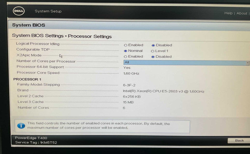 DELL PowerEdge T430 16GB RAM Intel Xeon E5-2603 v3 @1.6GHz  -