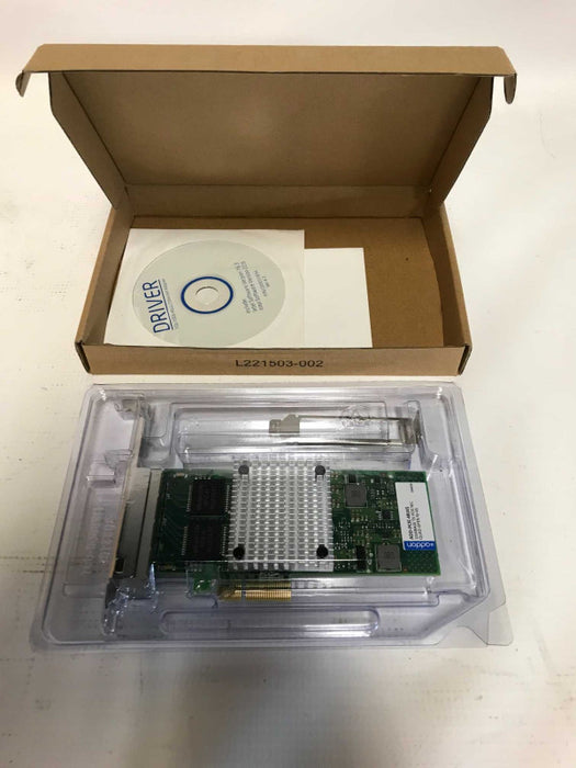 Addon 1000base TX PCIE NIC Quad Open Rj-45 with box Q