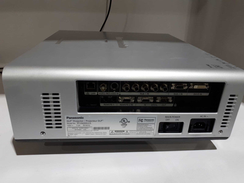 Panasonic Projector PT-D6300 XGA- See notes Q&