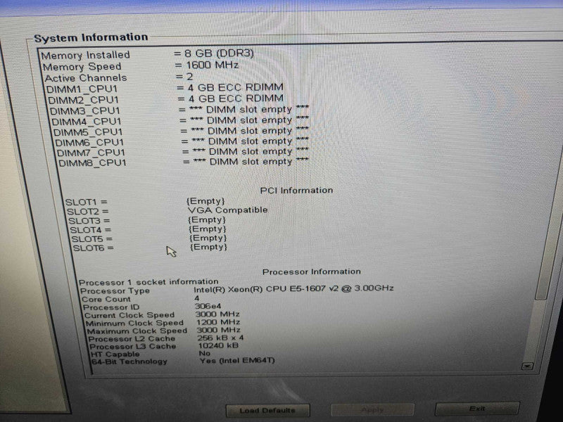Dell Precision T3610 Xeon E5-1607 v2 @ 3.00GHz 8GB RAM Quadro K600 GPU *READ )
