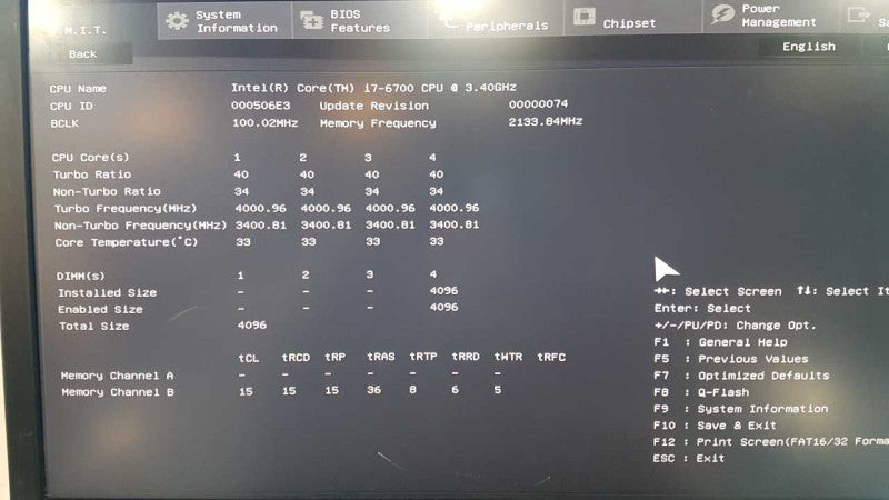 Custom PC i7-6700 @ 3.40ghz / 4gb ram / gtx 1060 / Gigabyte G1 sniper B7 Mobo #