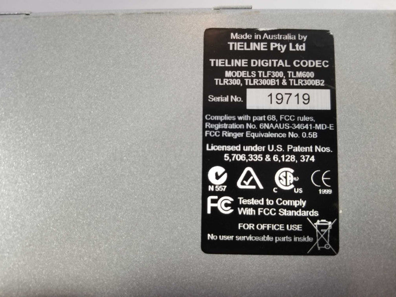 Tieline Commander G3 TLR300B2 rack IP audio codec Q_